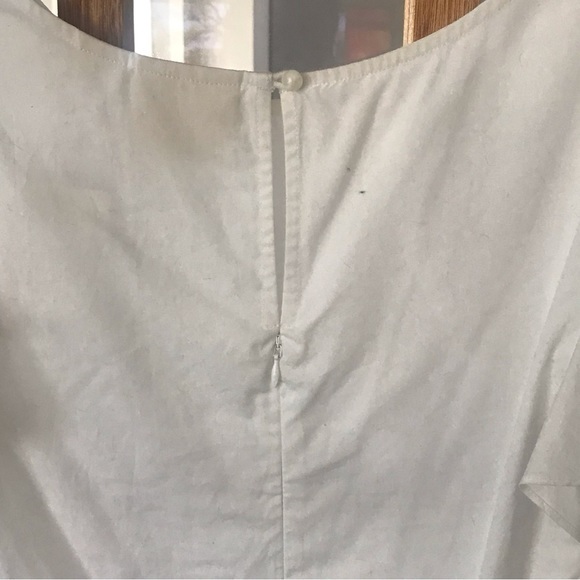 NWT Anthro Maeve White Flutter Sleeve‎ Top 0 - Picture 7 of 10
